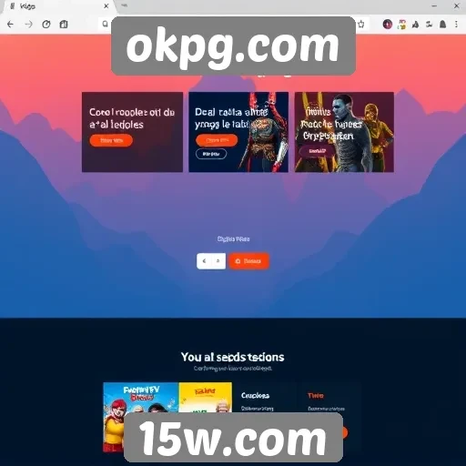 interface do site okpg.com melhora a experiência do usuário